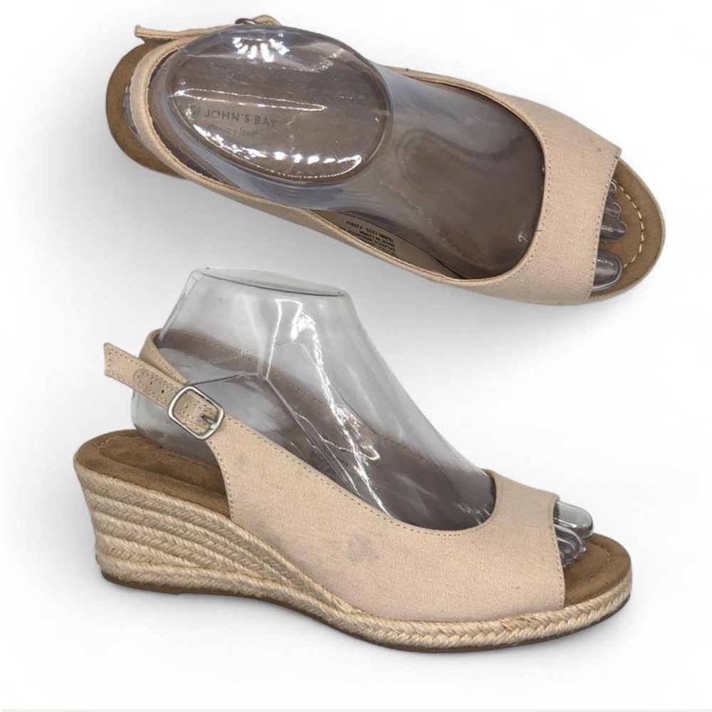 St. John's Bay Womens Lawson Espadrille Wedge Sandal